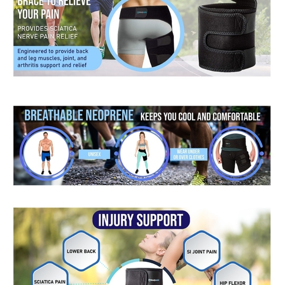 BodyMate Pain/Sciatica Compression Wrap New In Original Package - Picture 7 of 14